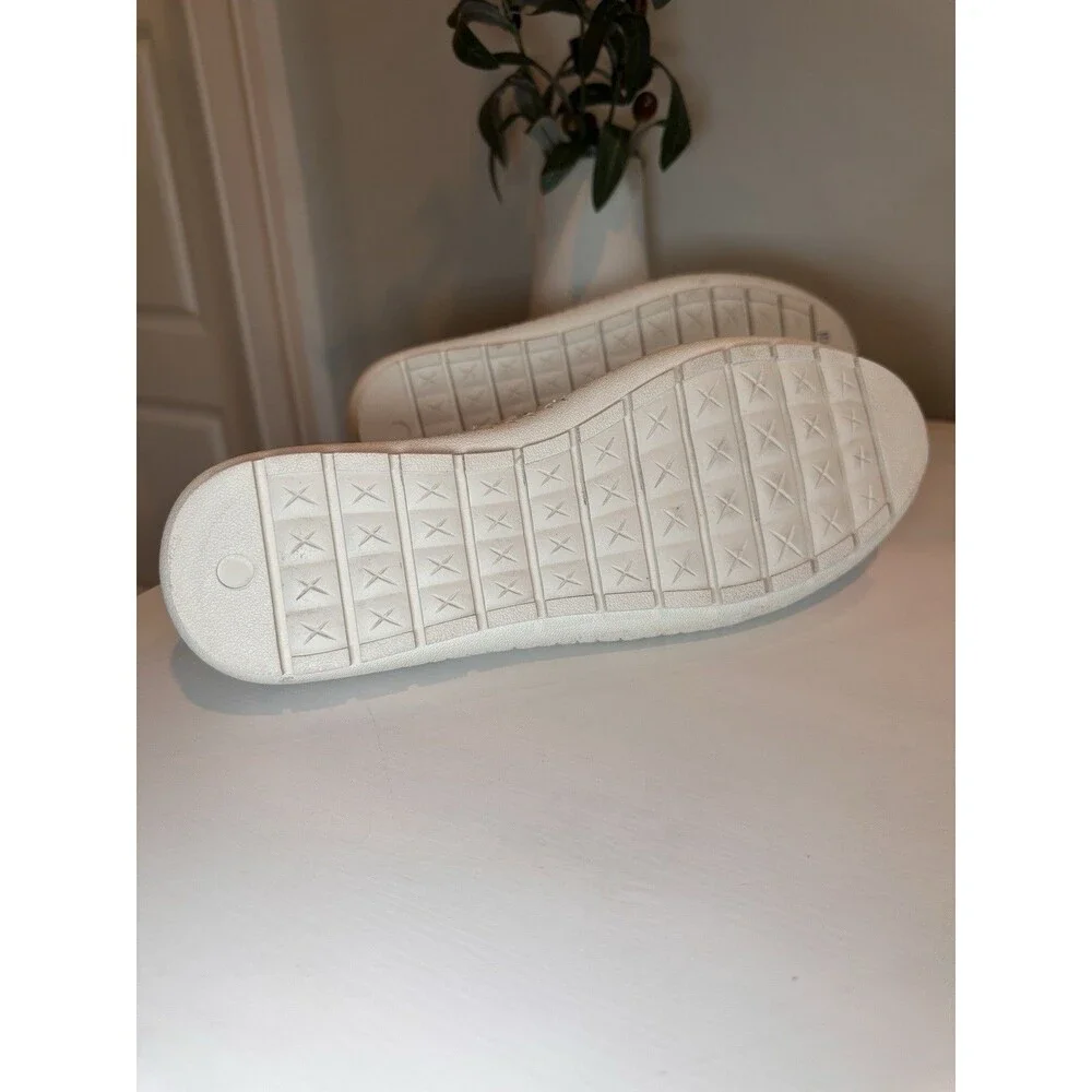 Trotters Liz White Woven Leather Slip On Comfort Flats Loafers Womens Size 8.5W